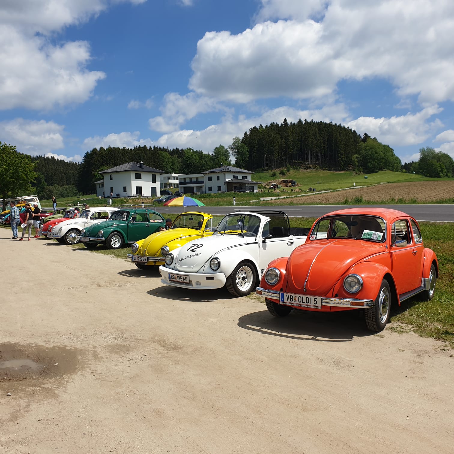 Ausfahrt zum 24. Int. VW Käfer & Buggy Treffen in Ottenschlag