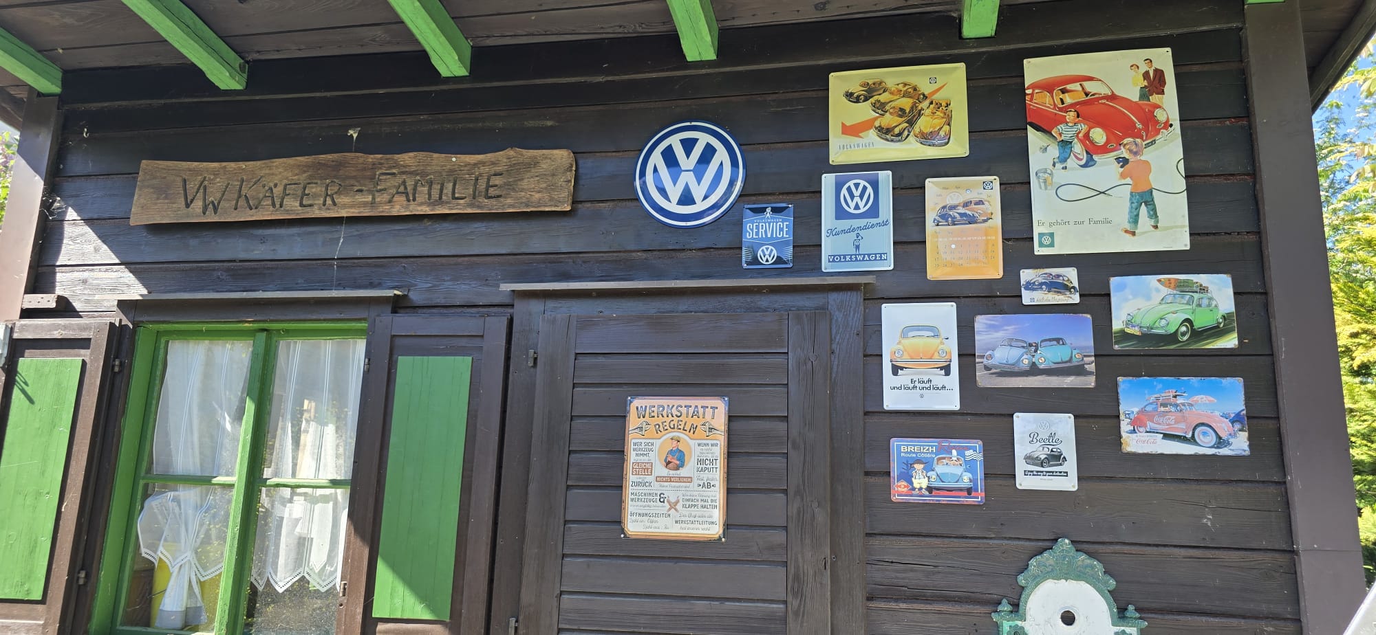 Unsere Werkstatthütte erstrahlt im neuen Look